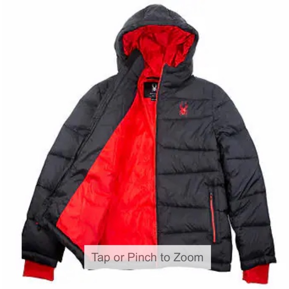 Spyder Youth Boys Puffer Jacket, Black ( EXTRA SMALL ) - Picture 6 of 8